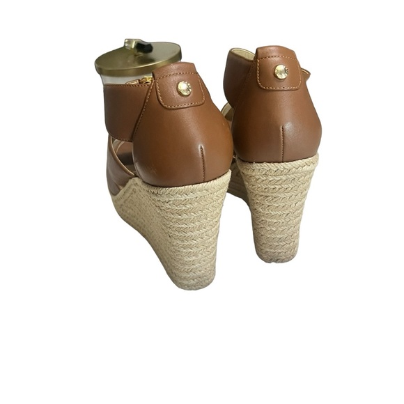 Michael Kors Damita Leather platform wedges sz 9.5 NWOT - Picture 11 of 14